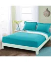 Elegant Comfort Silky Soft Fitted Sheet, Queen In Turquoisea