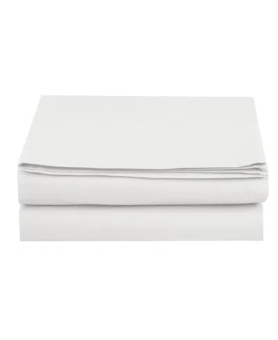 Elegant Comfort Silky Soft Flat Sheet, California King In Purple