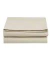 Elegant Comfort Silky Soft Flat Sheet, Twin In Medium Bei