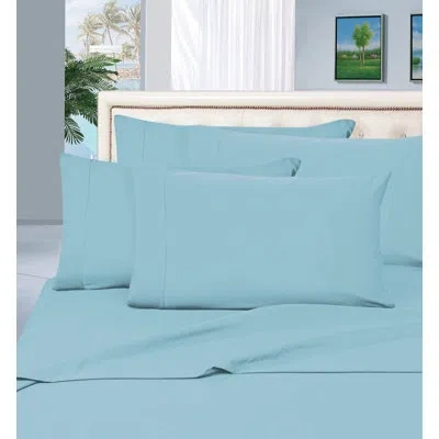 Elegant Comfort Silky Soft Microfiber Bed Sheet Set With Deep Pocket Fitted Sheet And Pillowcases In Aqua