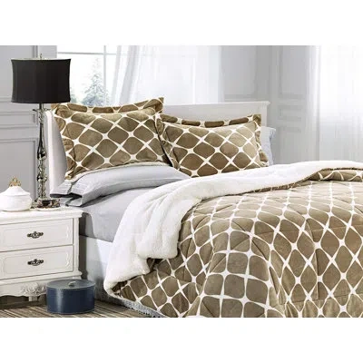 Elegant Comfort Single Comforter In Mocha