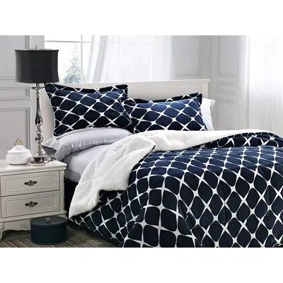 Elegant Comfort Single Comforter In Navy