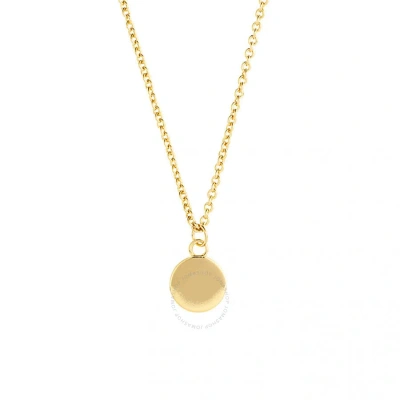 Elegant Confetti Women's 18k Yellow Gold Plated Circle Pendant Layering Necklace