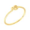 ELEGANT CONFETTI ELEGANT CONFETTI WOMEN'S 18K YELLOW GOLD PLATED DAINTY STACKABLE KNOT RING SIZE 8