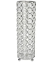 Elegant Designs Elipse Crystal Decorative Flower Vase, Candle Holder, Wedding Centerpiece In Chrome