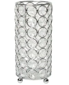 Elegant Designs Elipse Crystal Decorative Flower Vase, Candle Holder, Wedding Centerpiece In Chrome