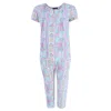Elegant Emily Women's Plus Size Patchwork Hearts Capri Set In White