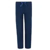 Elegant Emily Women's Plus Size Solid Open Bottom Lounge Pants In Blue