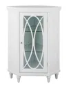 Elegant Home Fashions Florence Corner Floor Cabinet