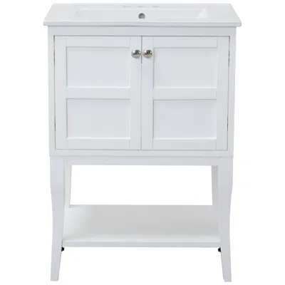 Elegant Lighting 2 Door Cabinet, 24 Inch X 18 Inch X 34 Inch