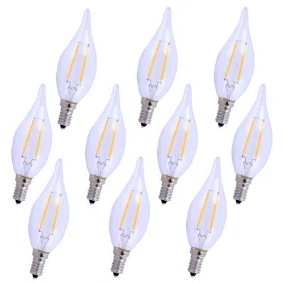 Elegant Lighting 2.5w (25 Watt Equivalent)  Led, Dimmable Light Bulb, E12/candelabra Base In Clear