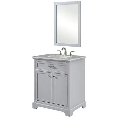 Elegant Lighting 30 Inch Single Bathroom Vanity Set In Light Grey
