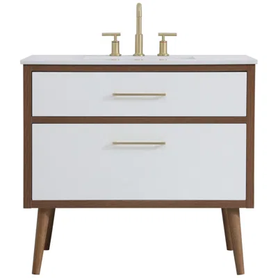 Elegant Lighting 36 Inch Bathroom Vanity In White