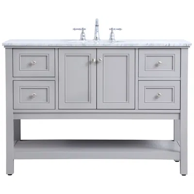 Elegant Lighting 48 In. Single Bathroom Vanity Set - Grey