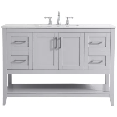 Elegant Lighting 48 Inch Single Bathroom Vanity In Grey