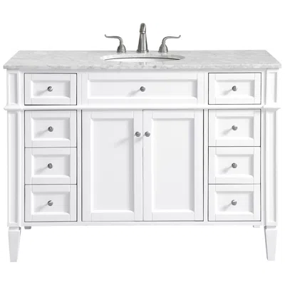 Elegant Lighting 48 Inch Single Bathroom Vanity Set, White