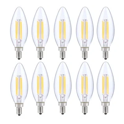 Elegant Lighting 6w (40 Watt Equivalent) B10 E12 Dimmable Led Candelabra Light Bulb In Clear