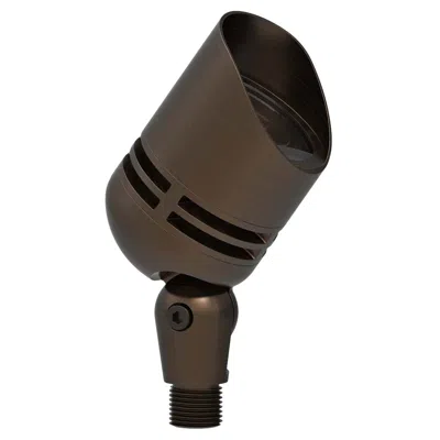 Elegant Lighting Aera 5 3/4"h Antique Brass Cylinder Led Landscape Spot Light