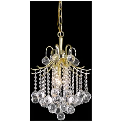Elegant Lighting Amelia Collection 12" Wide Gold Finish Pendant
