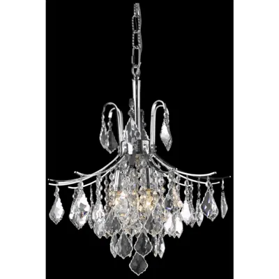 Elegant Lighting Amelia Collection Pendant D16in H20in Lt:6 Chrome Finishâ