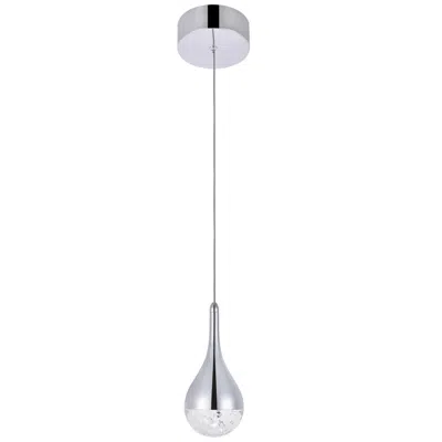 Elegant Lighting Amherst Collection Led 1-lt Pendant 5 In X 9 Finish