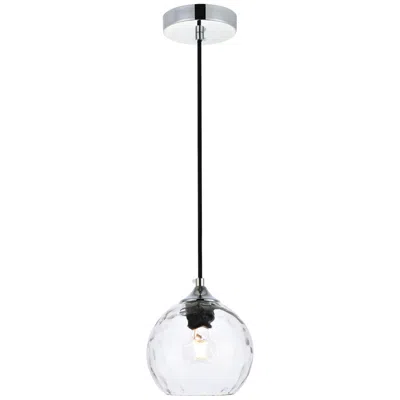 Elegant Lighting Cashel 6" Chrome Pendant