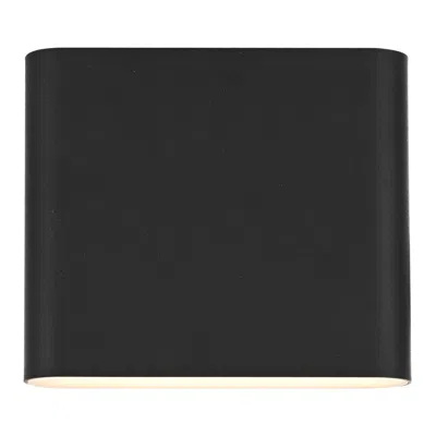 Elegant Lighting Clyde 5" High Black Led Outdoor Wall Light