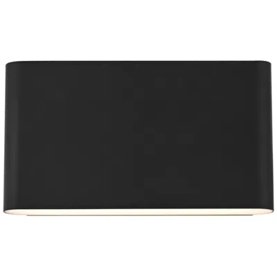 Elegant Lighting Corbin 5" High Black Led Outdoor Wall Light