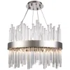 Elegant Lighting Dallas 20" Wide Chrome And Crystal Chandelier In Silver
