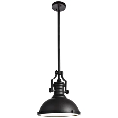 Elegant Lighting Eamon 13" Wide Oil-rubbed Bronze Dome Pendant Light