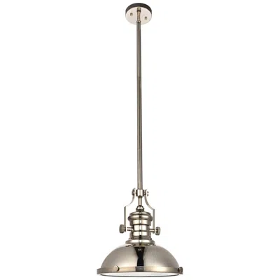 Elegant Lighting Eamon Collection Pendant D13 H13.3 Lt:1 Polished Nickel Finish