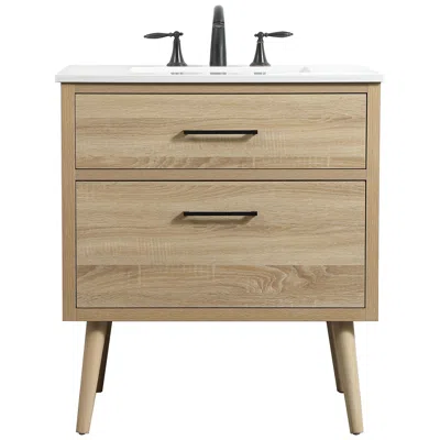 Elegant Lighting Elegant Boise 30 In. Bathroom Vanity In Mango Wood