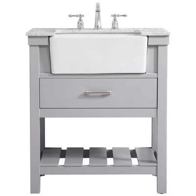 Elegant Lighting Elegant Clement 30 In. Bathroom Vanity In Grey
