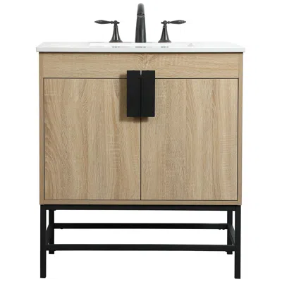 Elegant Lighting Elegant Eugene 30 In. Bathroom Vanity In Mango Wood