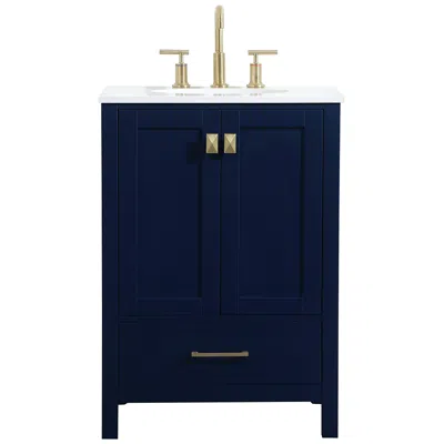 Elegant Lighting Elegant Irene 24 In. Bathroom Vanity In Blue