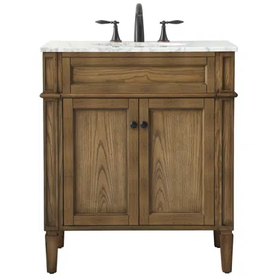 Elegant Lighting Elegant Park Avenue 30 In. Bathroom Vanity In Driftwood