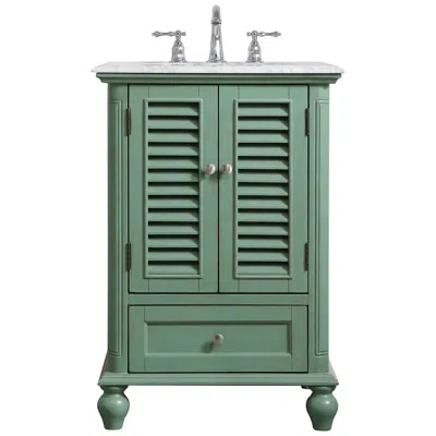 Elegant Lighting Elegant Rhodes 24 In. Bathroom Vanity In Mint