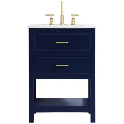 Elegant Lighting Elegant Sinclaire 24 In. Bathroom Vanity In Blue