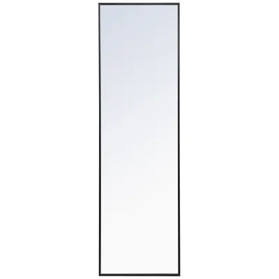 Elegant Lighting Jamie Black Metal 18" X 60" Vanity Wall Mirror