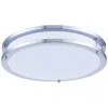 Elegant Lighting Led Double Ring Ceiling Flush, 5000k