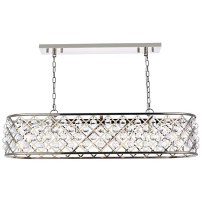Elegant Lighting Madison 7 Lt Polished Nickel Chandelier Clear