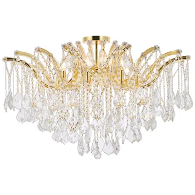 Elegant Lighting Maria Theresa 36" Wide Gold Ceiling Light