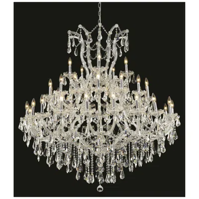 Elegant Lighting Maria Theresa 52" Wide Chrome 41-light Chandelier
