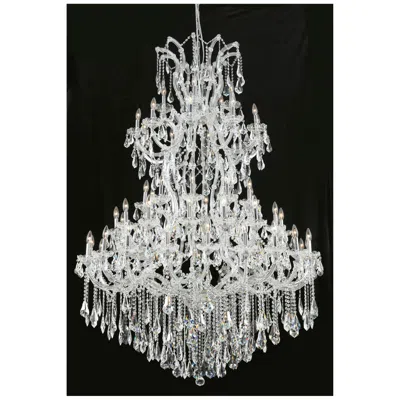Elegant Lighting Maria Theresa 61 Lt Chrome Chandelier Clear