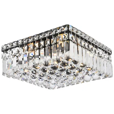 Elegant Lighting Maxime 12" Black Flush Mount