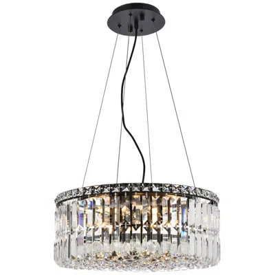 Elegant Lighting Maxime 20" Black Chandelier