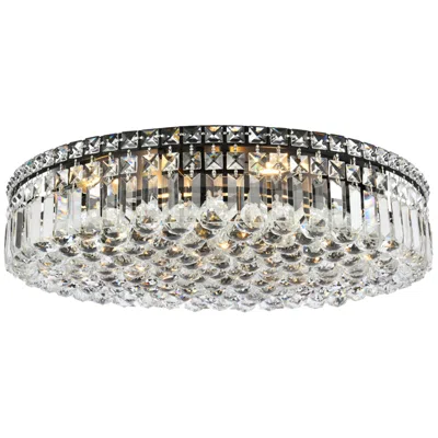 Elegant Lighting Maxime 24" Wide Black Ceiling Light