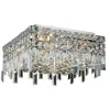 Elegant Lighting Maxime 4 Lt Chrome Flush Mount Clear