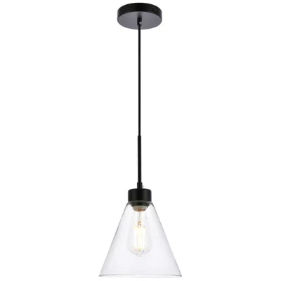 Elegant Lighting Mera 1 Lt Black Pendant