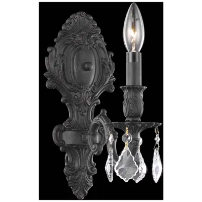 Elegant Lighting Monarch 5" Wall Sconce In Black